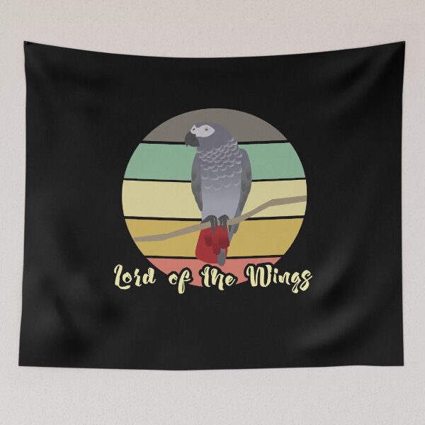 Item preview, Lord of the Wings African Grey Parrot  Lover and Pet Birds  designed and sold by Rzelemenz.
