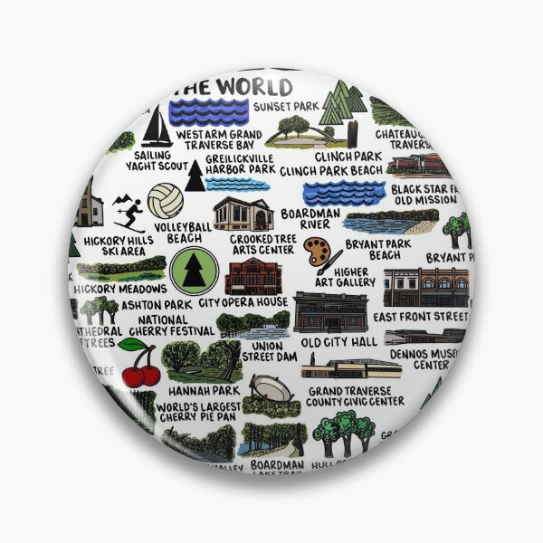 Item preview, Traverse City Map  designed and sold by fiberandgloss.