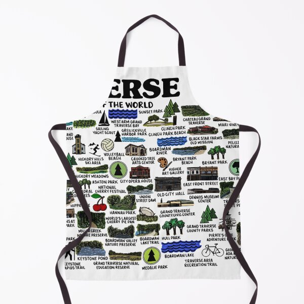 Item preview, Traverse City Map  designed and sold by fiberandgloss.