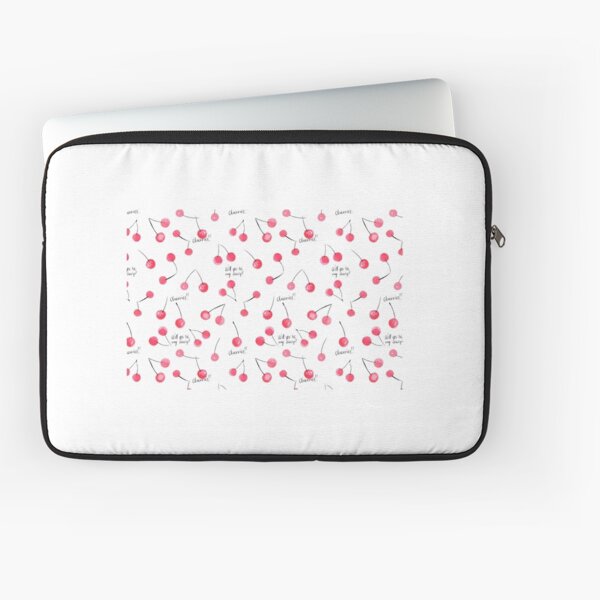 Watercolor cherry pattern Laptop Sleeve