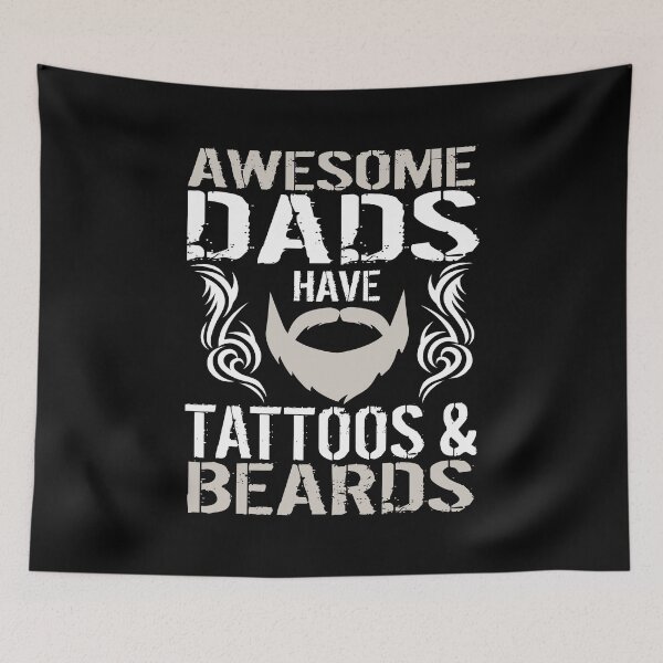 Item preview, Awesome Dads Have Tattoos And Beards designed and sold by Merchking1.