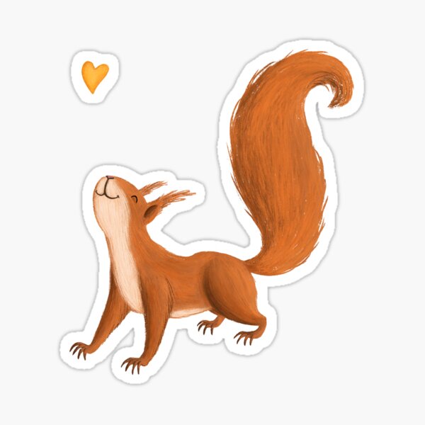 Item preview, Squirrel Happy designed and sold by Tesszeichnet.