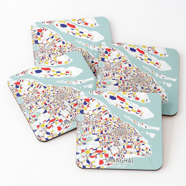 Item preview, Shanghai, China City Map - Mondrian designed and sold by deMAP.