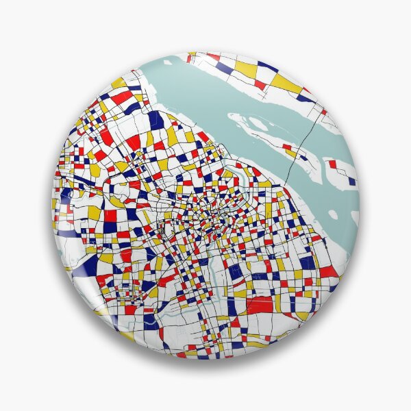 Item preview, Shanghai, China City Map - Mondrian designed and sold by deMAP.