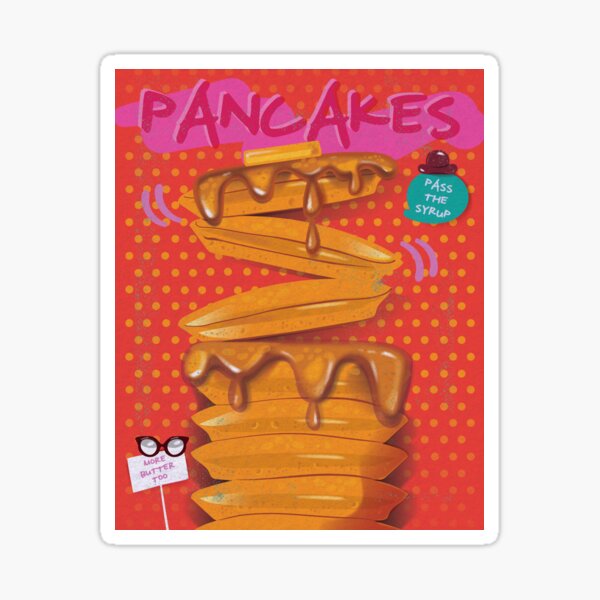 Super Syrup Pancake Stack Sticker
