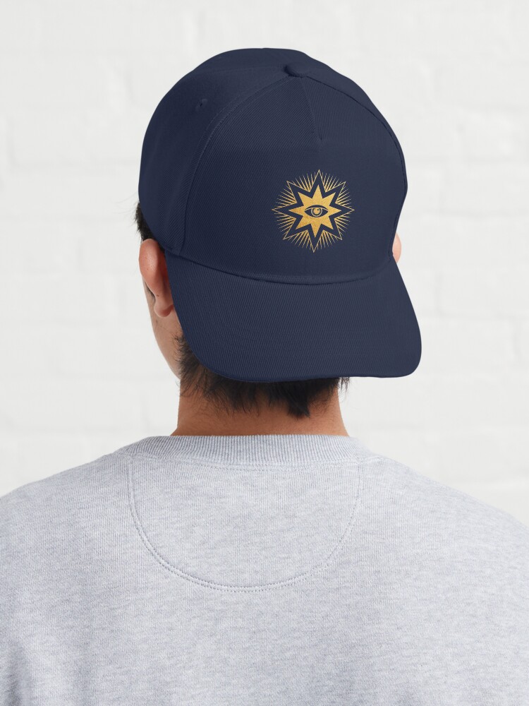 Alternate view of Gold symbol All seeing eye Cap