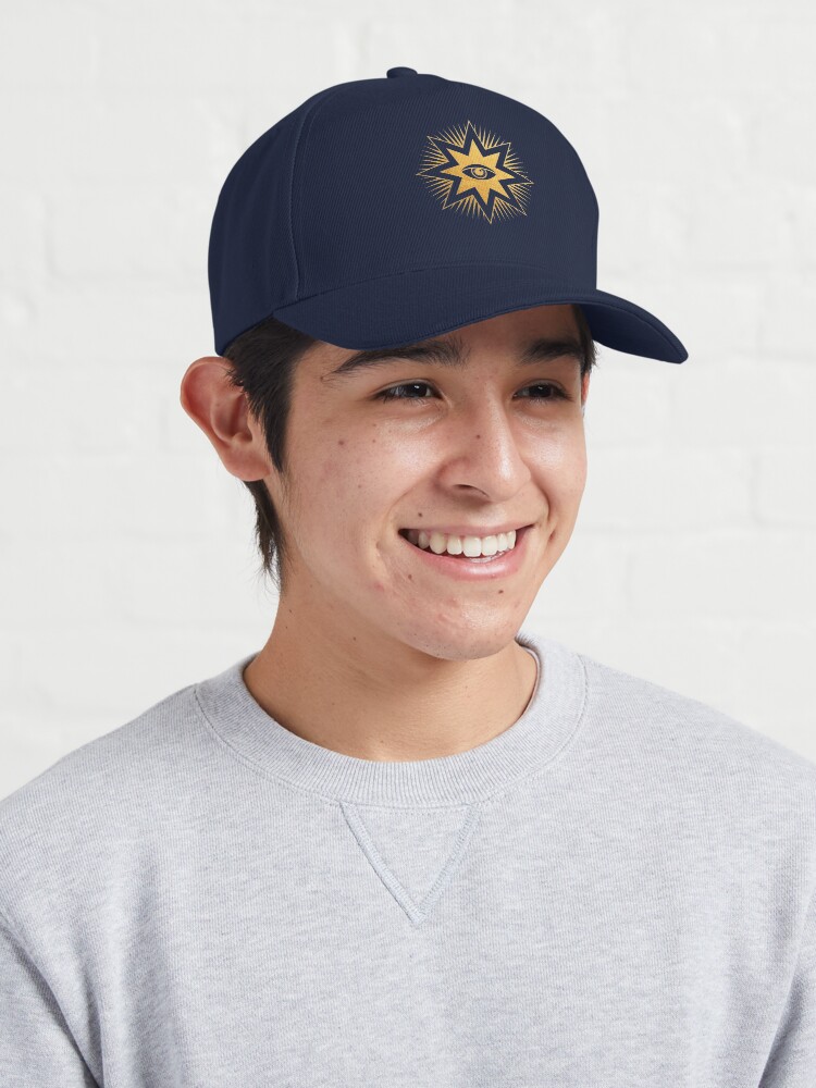 Alternate view of Gold symbol All seeing eye Cap