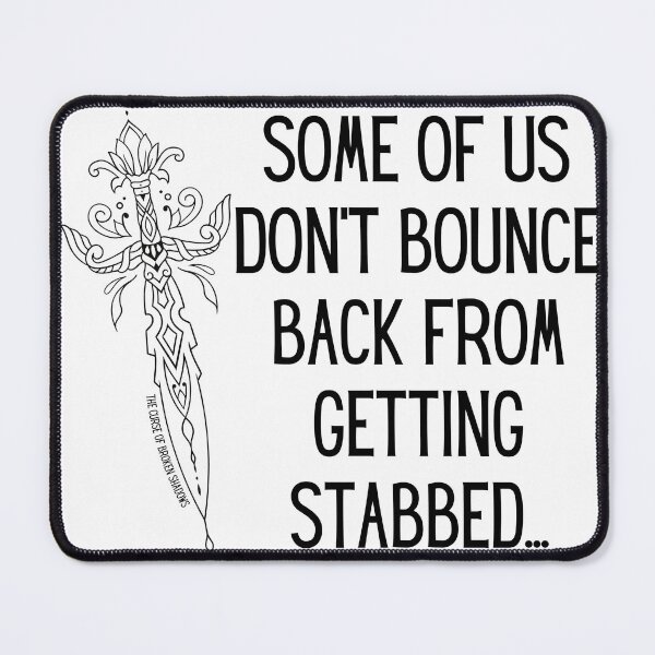 elias stabbed - the curse of broken shadows by laura winter Mouse Pad