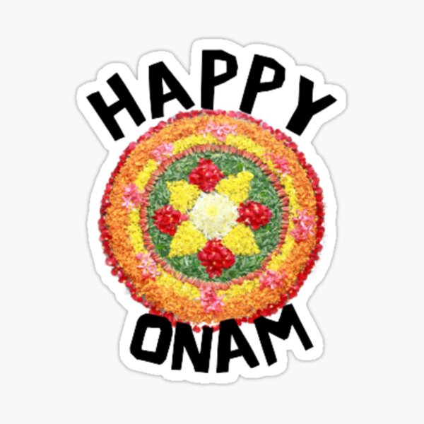 Happy Onam Sticker For Sale By Xmohamed Redbubble