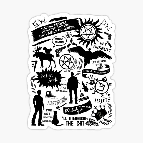 Supernatural items Sticker
