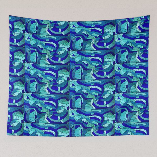 Item preview, 3D Blue Geometry designed and sold by SharonYanai.