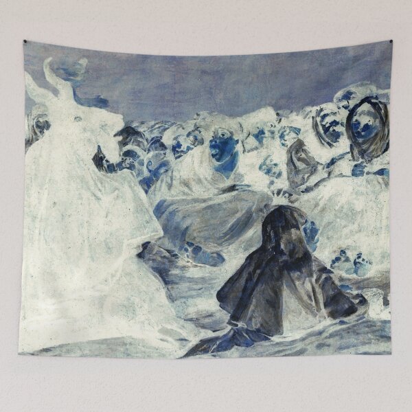 Item preview, Witches' Sabbath (The Great He-Goat) Negative, Francisco de Goya, c. 1821 Gothic Fine Art for Halloween designed and sold by CoolArtGeek.