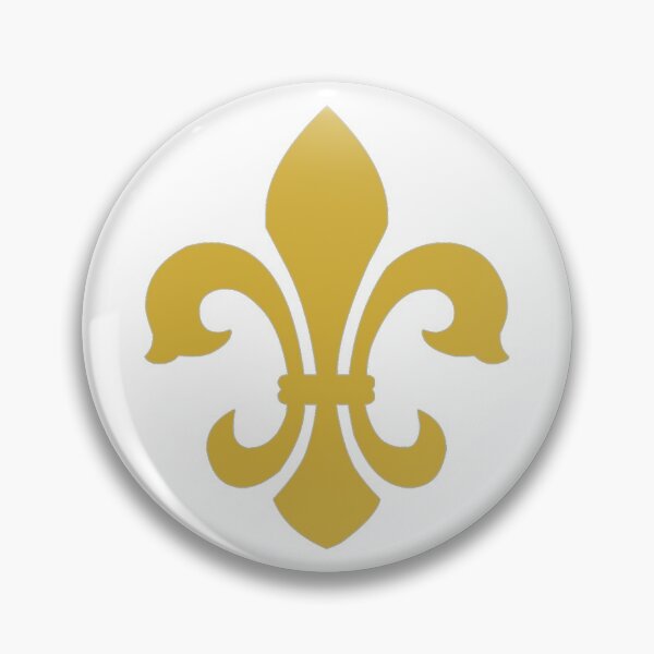 Item preview, FLEUR DE LYS IN GOLD AND SILVER BORDER, Floral Seamless Pattern,Solid Gold, Vintage French designed and sold by bubbley2021.