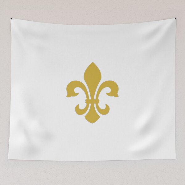 Item preview, FLEUR DE LYS IN GOLD AND SILVER BORDER, Floral Seamless Pattern,Solid Gold, Vintage French designed and sold by bubbley2021.