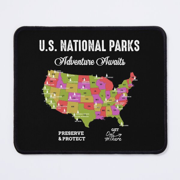 Item preview, US national Parks Map designed and sold by Merchking1.