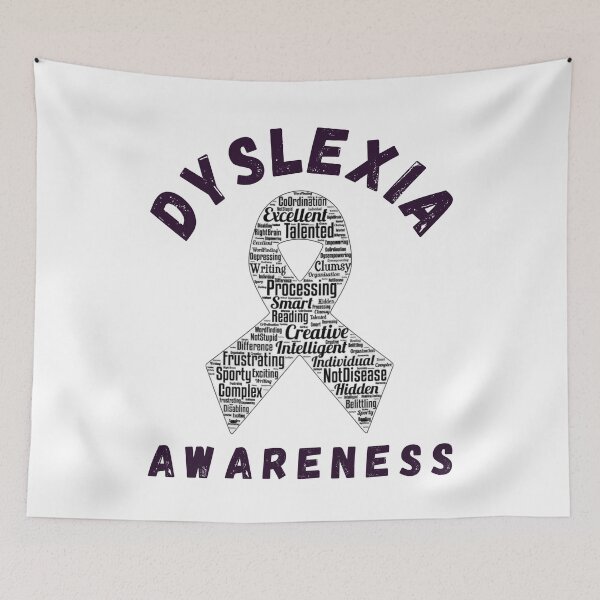 Item preview, World Dyslexia Awareness Day - Black designed and sold by EMRASDesigns.