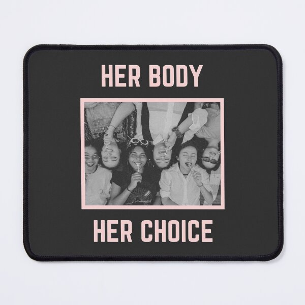 Item preview, Pro Choice Her Body Her Choice | Rally For Abortion Justice designed and sold by Giovanni's  Brown Quotes.
