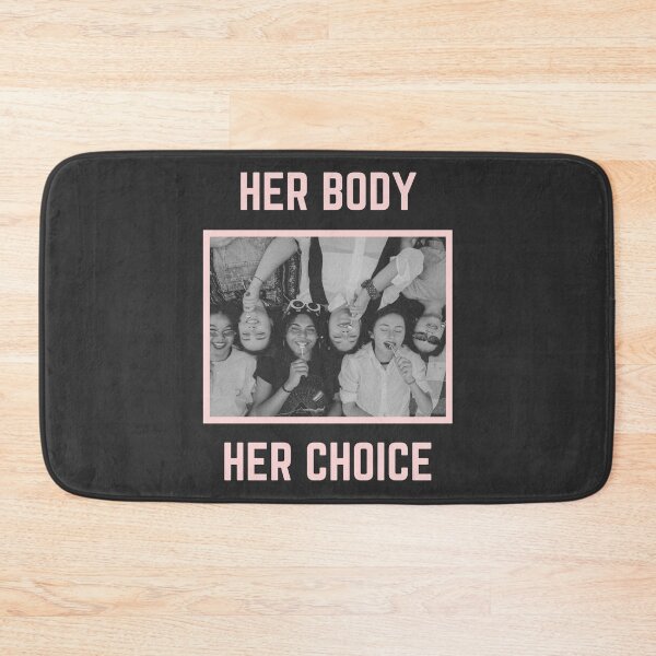 Item preview, Pro Choice Her Body Her Choice | Rally For Abortion Justice designed and sold by Giovanni's  Brown Quotes.