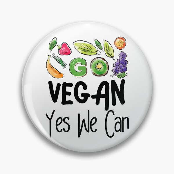 Item preview, Go Vegan Yes We Can Funny Design designed and sold by MoSaid.