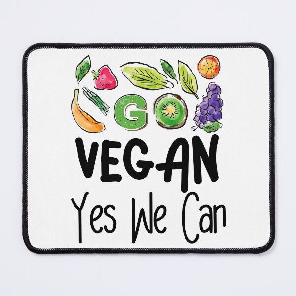 Item preview, Go Vegan Yes We Can Funny Design designed and sold by MoSaid.