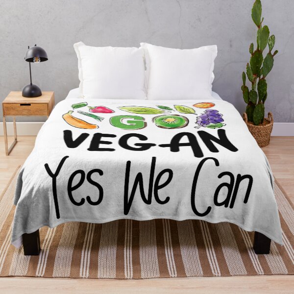 Item preview, Go Vegan Yes We Can Funny Design designed and sold by MoSaid.