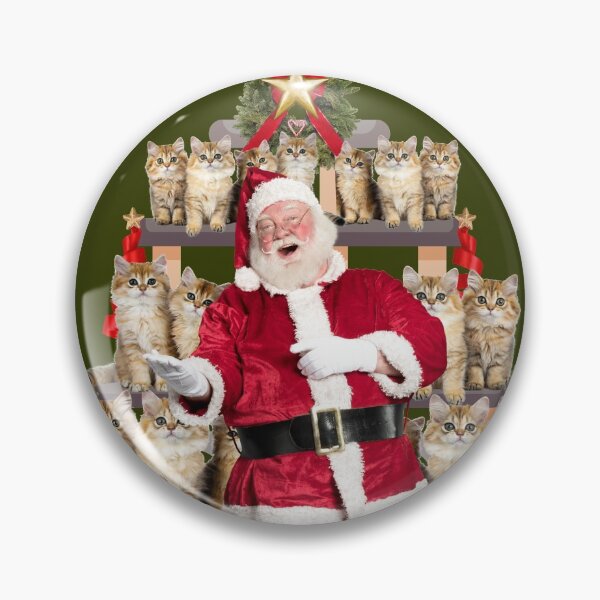 Artikelvorschau, Lustiger Feiertags-Sankt-verrückter Dame-Katzen-Weihnachtsbaum entworfen und verkauft von sableandshadow.