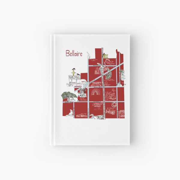 Bellaire, TX Souvenir Map Hardcover Journal