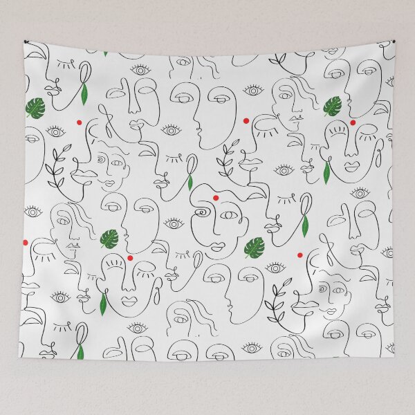 Item preview, Abstract faces designed and sold by being trendy.