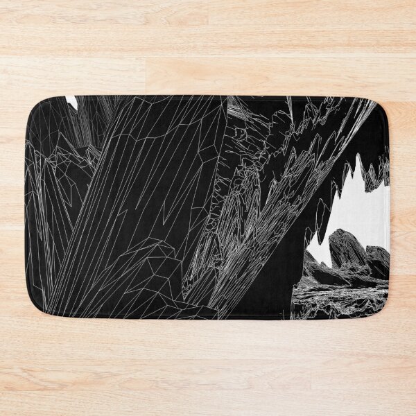 Item preview, 'Gereau Mountains'- Angle V.3/ 3D wireframe black rock planet world by The Raumier designed and sold by N-W-T-S-I-O.