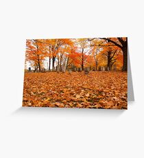 Autumn Cemetary Greeting Card