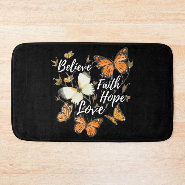 Item preview, Believe, Faith, Hope, Love Monarch Butterfly Saving Monarchs Butterflies Motivational Quotes designed and sold by Merchking1.