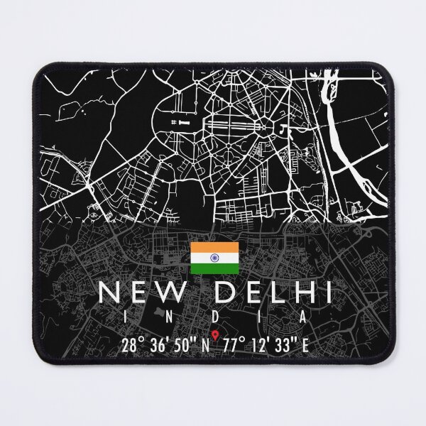 Item preview, NEW DELHI MAP INDIA designed and sold by hatimelhag.