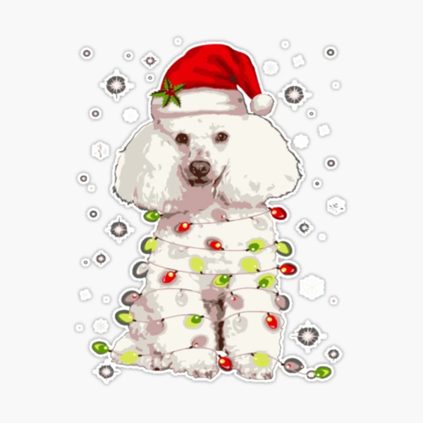 4in1 Pug Dog In Santa Hat Ornament In Christmas Sticker - Temu