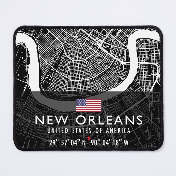 Item preview, NEW ORLEANS MAP USA designed and sold by hatimelhag.