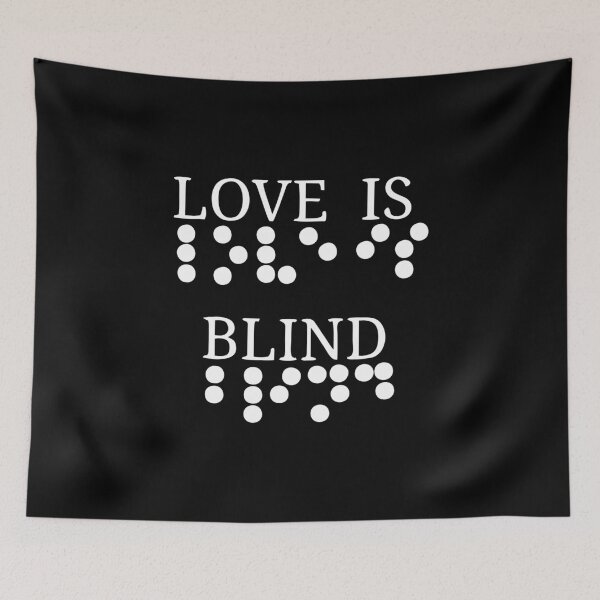 Item preview, Love Is Blind Braille Writing Blindness Awareness Visual Impaired designed and sold by Merchking1.