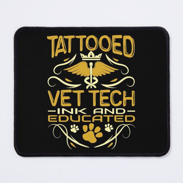 Item preview, Tattooed Vet Tech Inked And Educated Veterinarian designed and sold by Merchking1.
