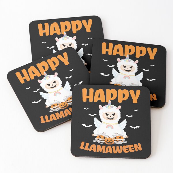 Item preview, Happy Llamaween Unicorn Funny Llama Rainbow Halloween Women Kids Girls Boys designed and sold by Usoubmaster.