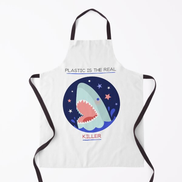 Item preview, Plastic is the real killer shark/ Antiplastic Shark designed and sold by sharkychele.