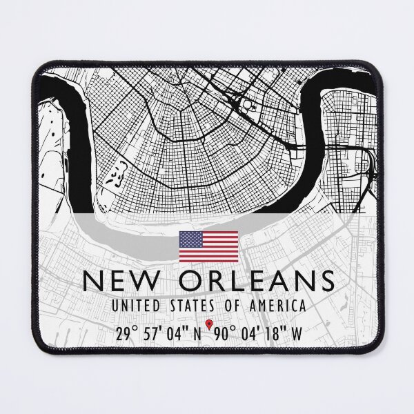 Item preview, NEW ORLEANS MAP USA designed and sold by hatimelhag.