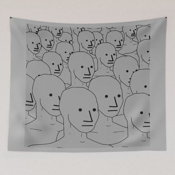 Item preview, We Are Unique NPC Crowd designed and sold by denisseinfeld.