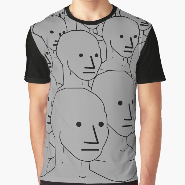 NPC Wojak Shirt NPC Che Guevara Funny MAGA Non Player Meme Men's T-Shirt