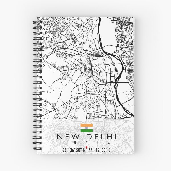 Item preview, NEW DELHI MAP INDIA designed and sold by hatimelhag.