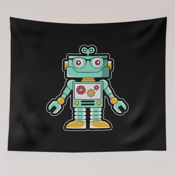 Item preview, Cute Vintage Retro Robot designed and sold by Merchking1.