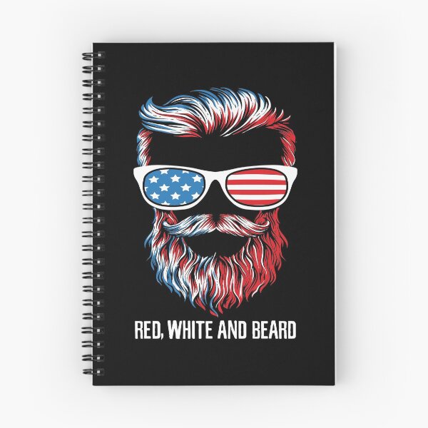 Item preview, Patriotic Beard, Red White and Beard US Independence , US Pride Bearded Men  designed and sold by Merchking1.