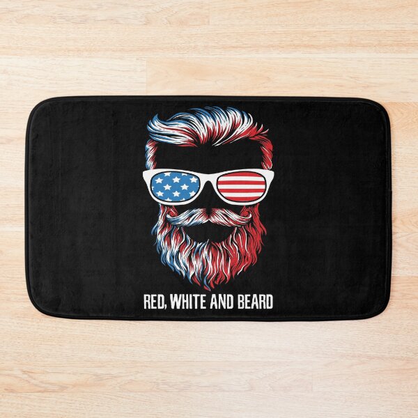 Item preview, Patriotic Beard, Red White and Beard US Independence , US Pride Bearded Men  designed and sold by Merchking1.