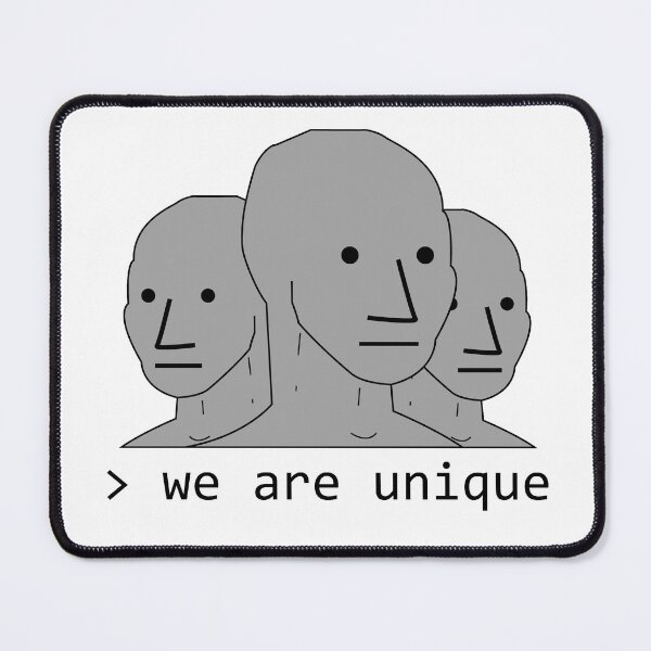Item preview, We Are Unique NPC designed and sold by denisseinfeld.