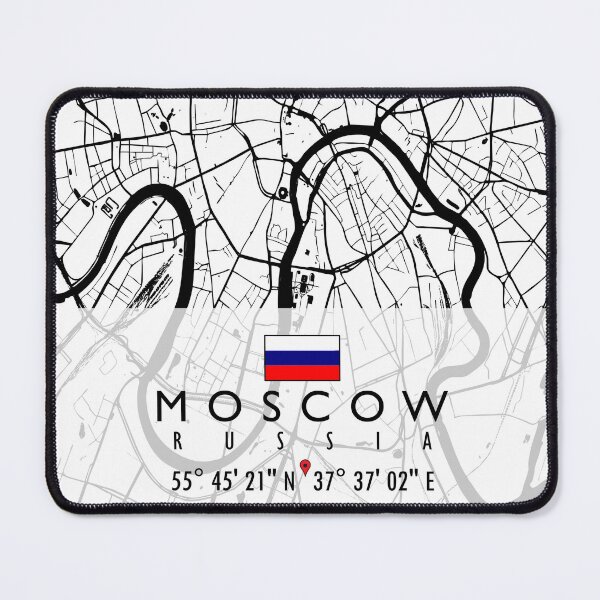 Item preview, MOSCOW MAP RUSSIA designed and sold by hatimelhag.
