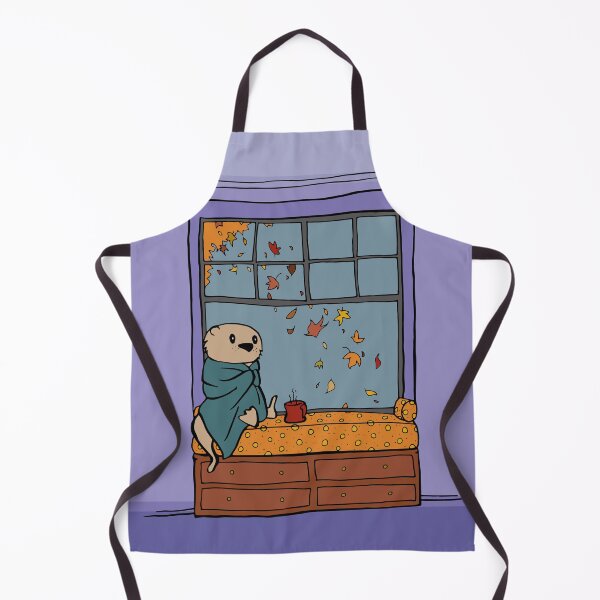 Item preview, Sea Otter Sitting in an Autumn Window designed and sold by Otter-Grotto.