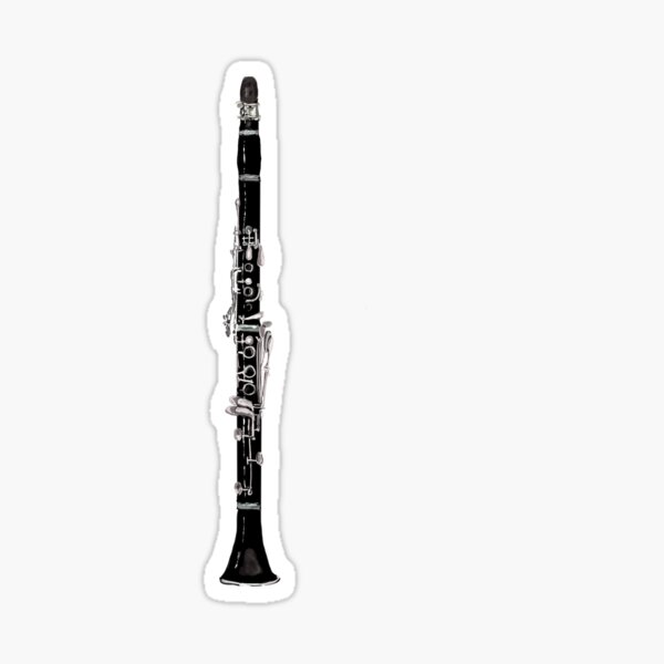 Clarinet music instrument Sticker