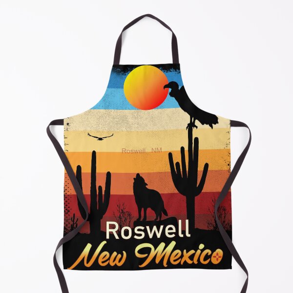 Artikelvorschau, Roswell New Mexican NM Sunset Coyote Vulture Cactus Desert NewMexikanisch entworfen und verkauft von Cuatrocaminos.